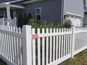 Vinyl Picket Fence Installed By Our Awesome Crew In Parrish Fl