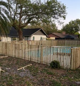Wood Picket Fence Installation Palmetto Fl3