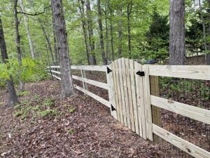 Wood Paddock Fence Install Bumpass, Va