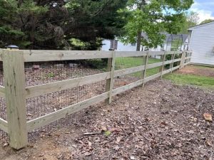 Wood Paddock Fence Install Bumpass, Va2