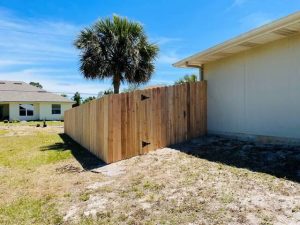 Wood Privacy Fence Install Grant, Fl